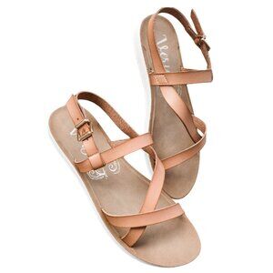 Very G Gypsy Jazz Tristy Sandals | Tan Strappy Comfort Sandals